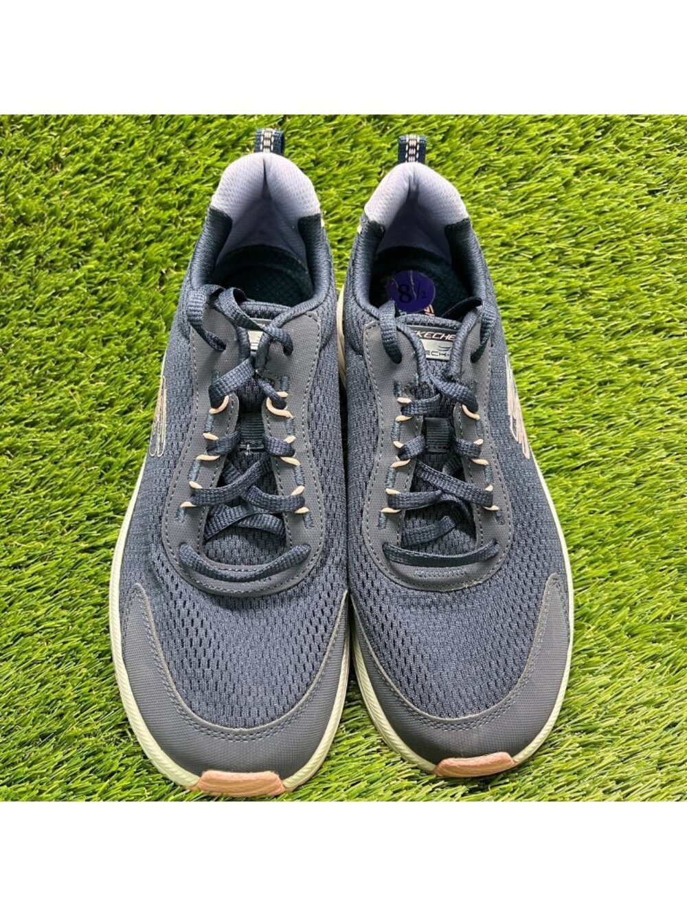 Skechers Skech-Air Meta Womens‎ Size 8.5 Blue Athletic Running Shoes Sneakers